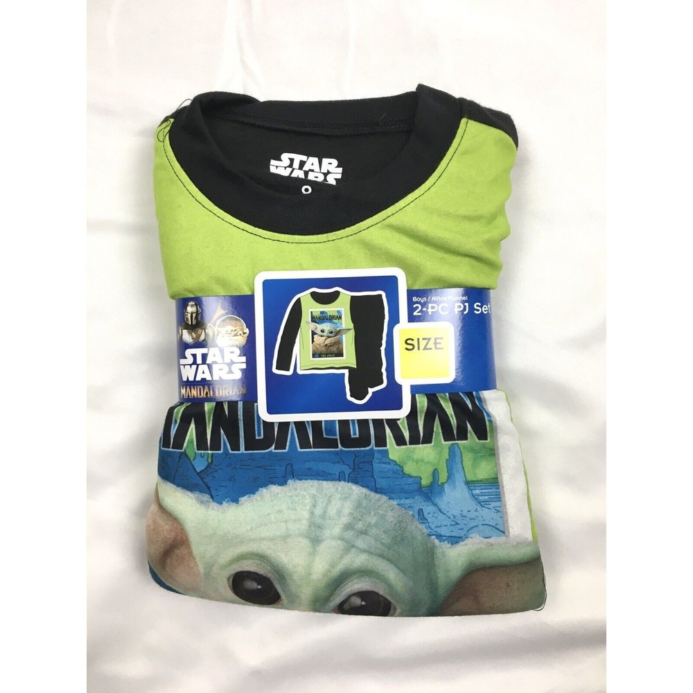 Star Wars Mandalorian Child Yoda Boys PJ’s Long Sleeve Pants 2pc Set 4/5